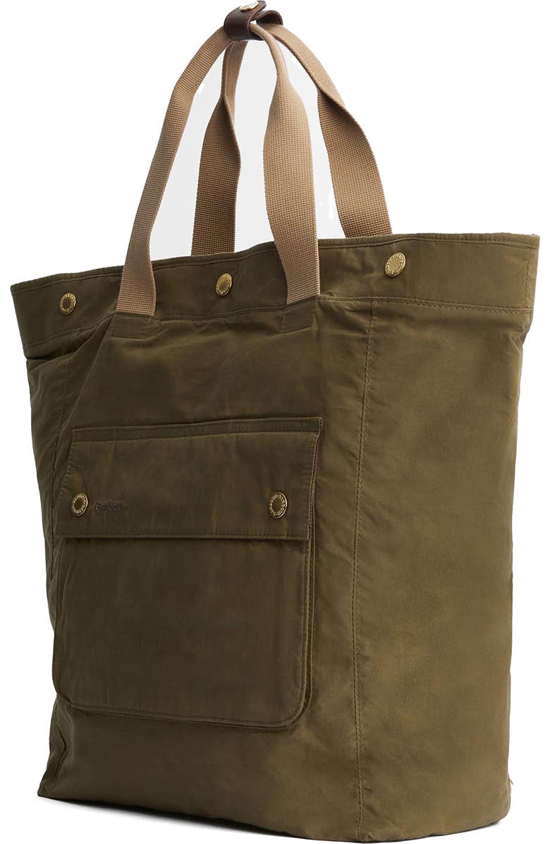 Barbour Transport Cotton Canvas Tote, Alternate, color, Dusky Green