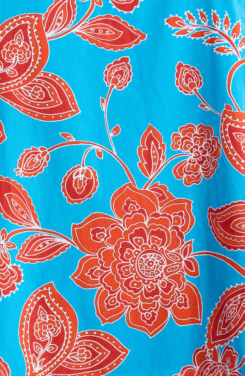 SUGARLIPS Ripon Floral Seruma Drop Waist Shift Dress, Alternate, color, Blue-Red-Multi