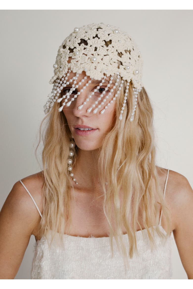 Vintage Headpiece Bridal, Alternate, color, Cream