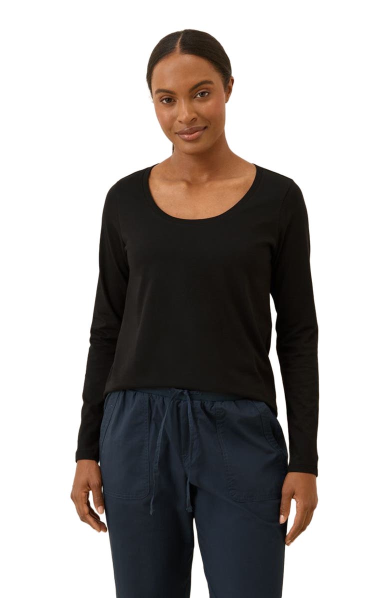 Pact Organic Cotton Softspun Long Sleeve Scoop Neck Tee, Alternate, color, 