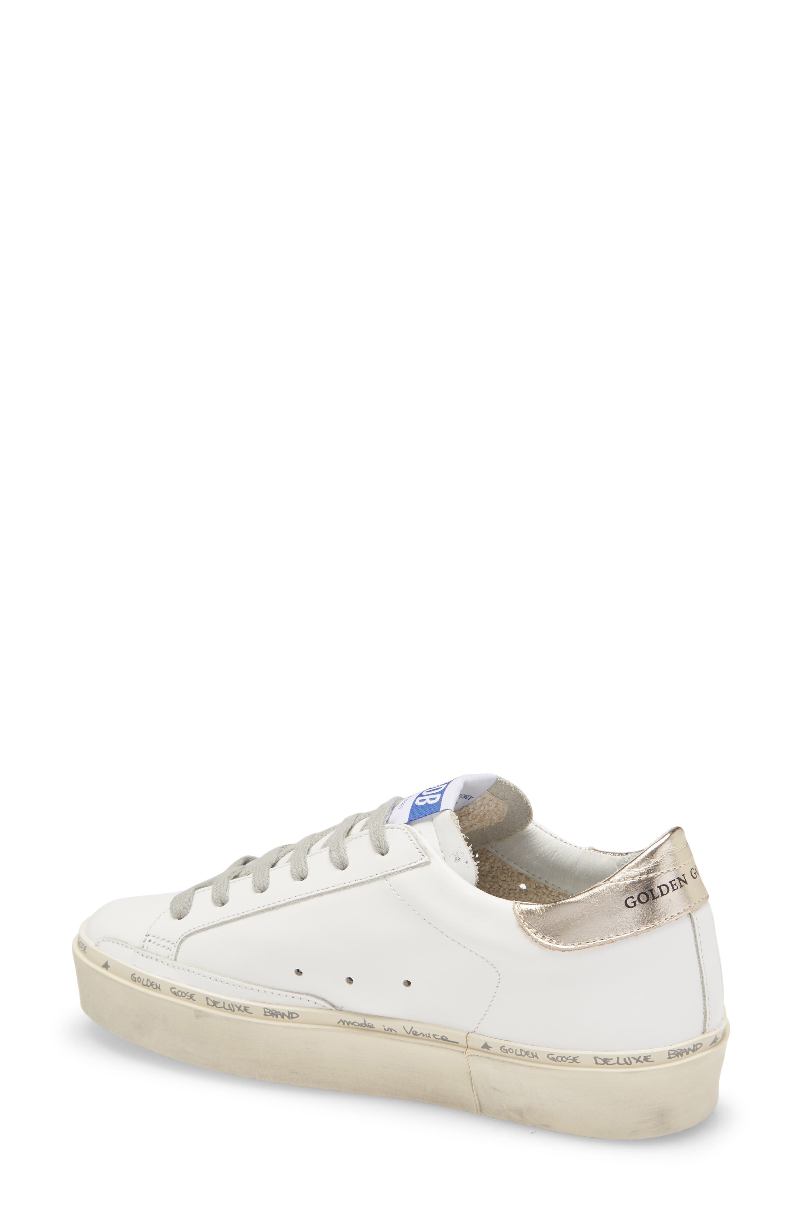 Hi Star Platform Sneaker (Nordstrom Exclusive), Alternate, color, WHITE LEATHER/ GOLD LAMINATED