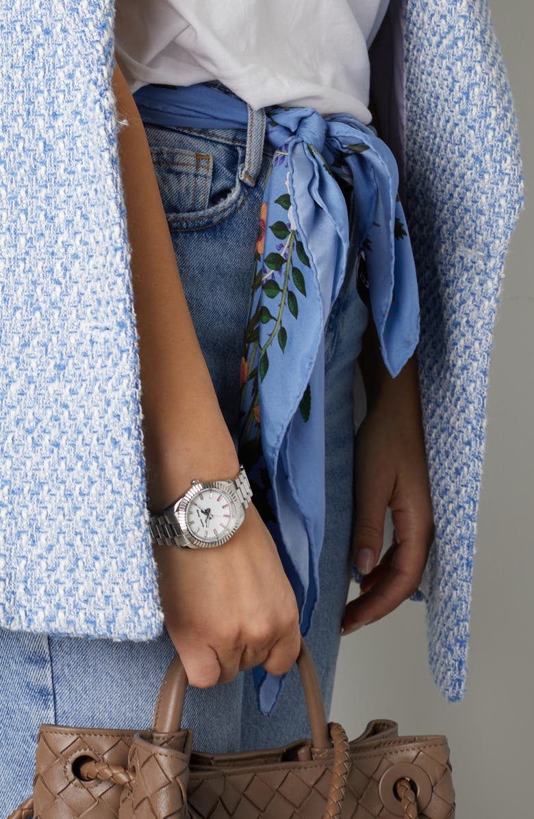 Rachie Shnay La Mariposa Bracelet Watch, 36mm, Alternate, color, Ombre Pink