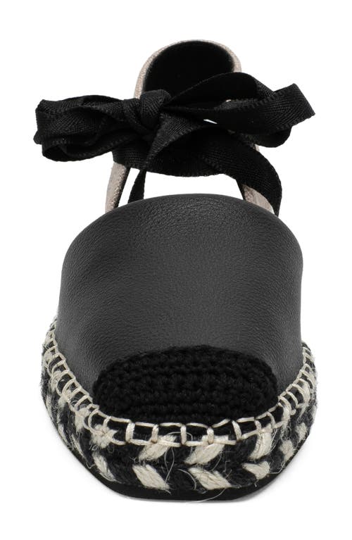 Linea Paolo Sol Espadrille Sandal In Black/beige