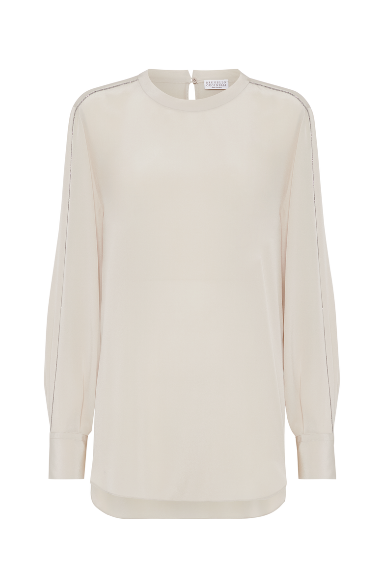 Brunello Cucinelli T-shirt with monili, Main, color, 