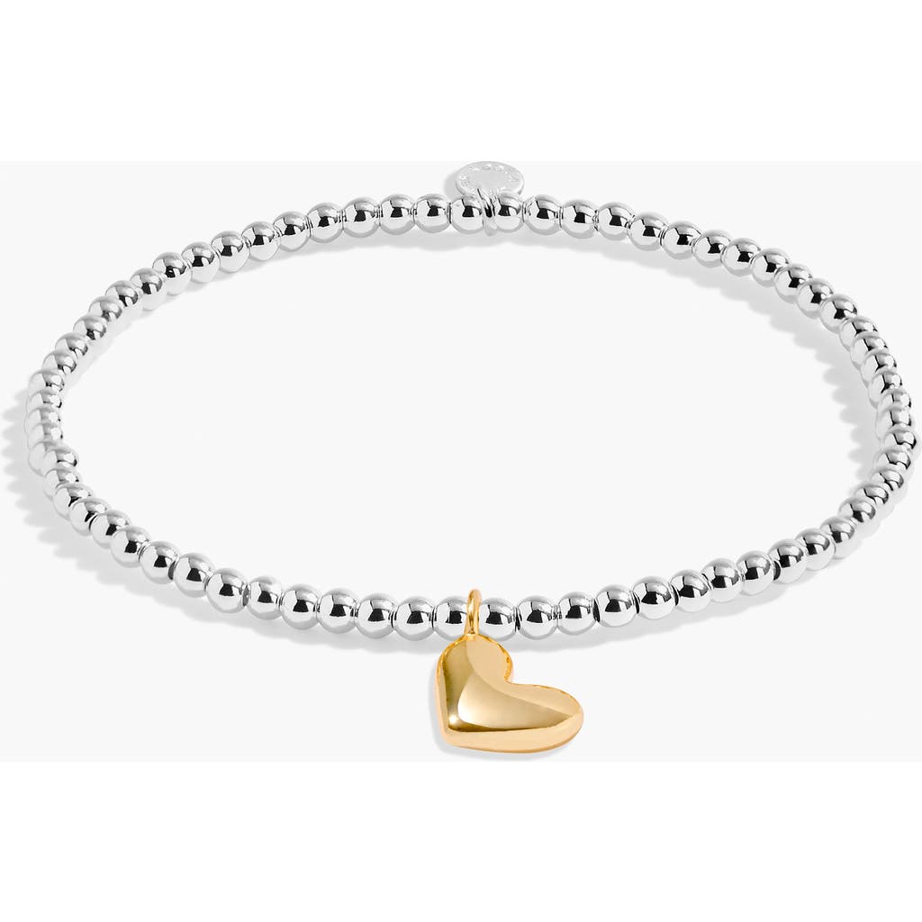 A Littles & Co. A Littles & Co A Little 'heart Of Gold' Bracelet In Silver