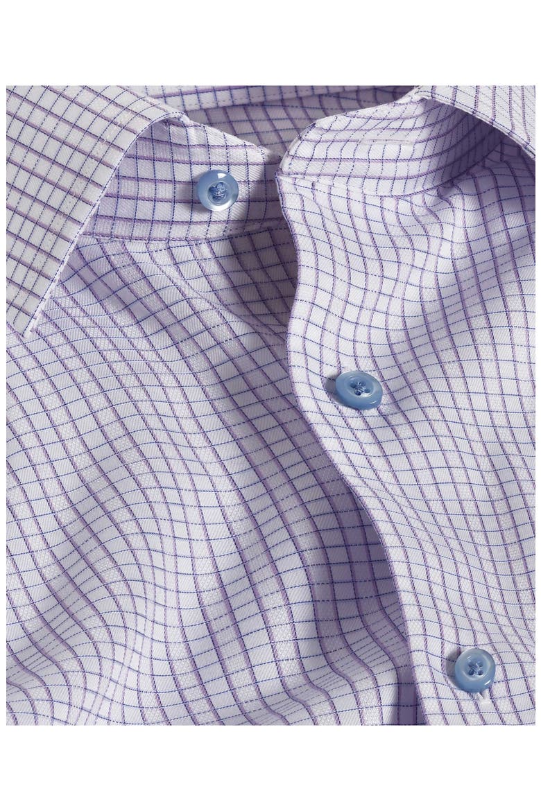 Regular Fit Dobby Check Dress Shirt, Alternate, color, LILAC/ SKY