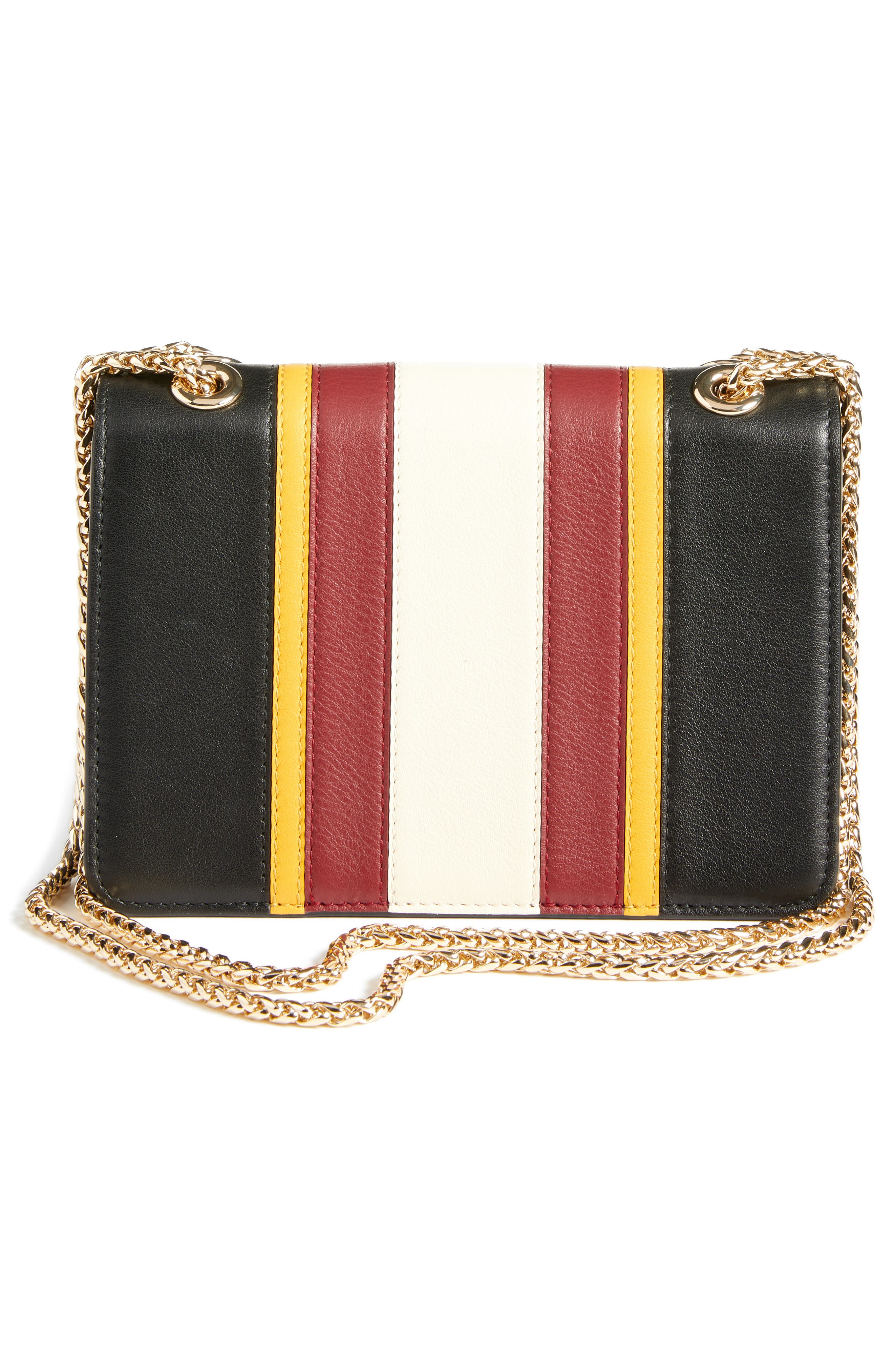 Strathberry Mini East/West Stripe Leather Crossbody Bag, Alternate, color, 