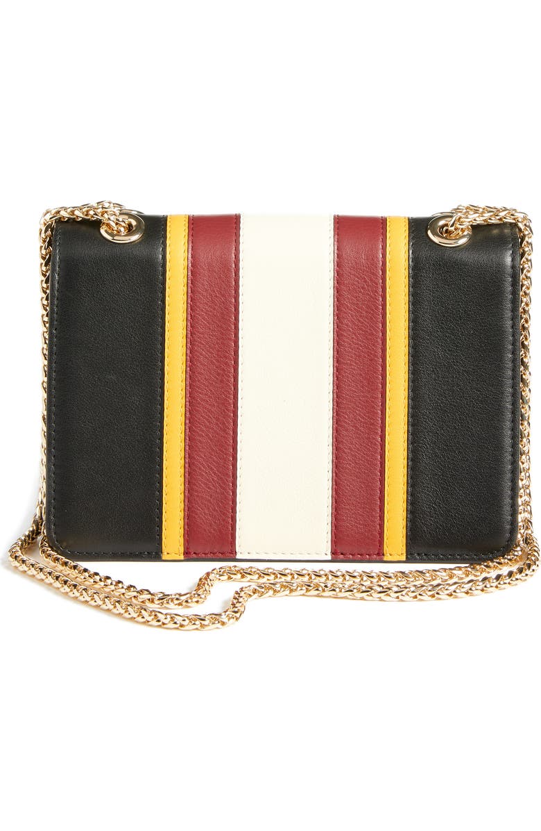 Strathberry Mini East/West Stripe Leather Crossbody Bag, Alternate, color,