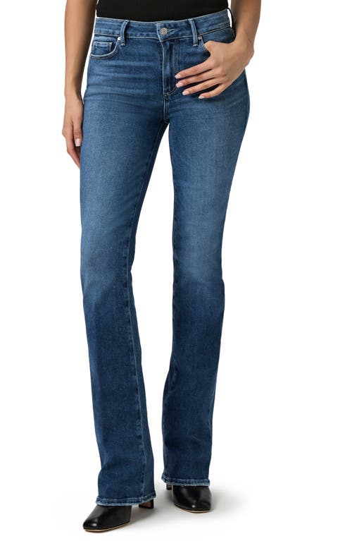 Paige Manhattan High Waist Bootcut Jeans In Novelist
