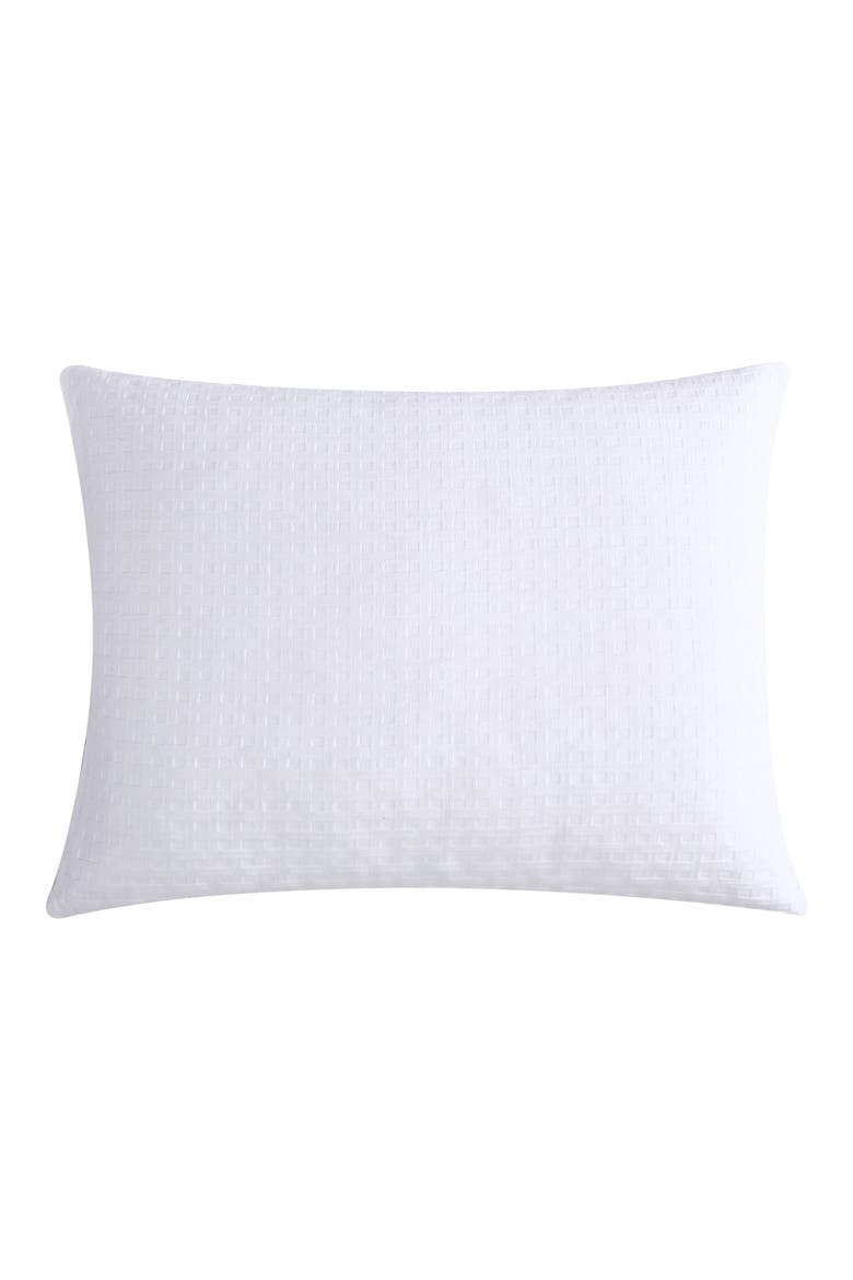 Basketweave Cotton Duvet Cover & Sham Set, Alternate, color, WHITE