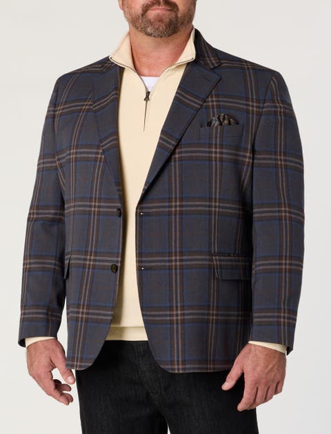 Big & Tall Bold Plaid Sport Coat