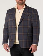 Tallia Big & Tall Bold Plaid Sport Coat