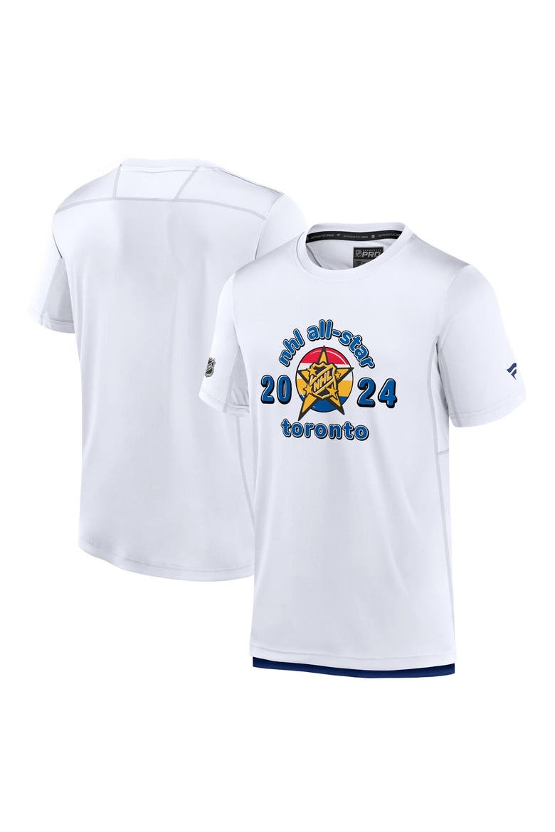 Men's Fanatics Branded  White 2024 NHL All-Star Game Authentic Pro T-Shirt, Alternate, color, White
