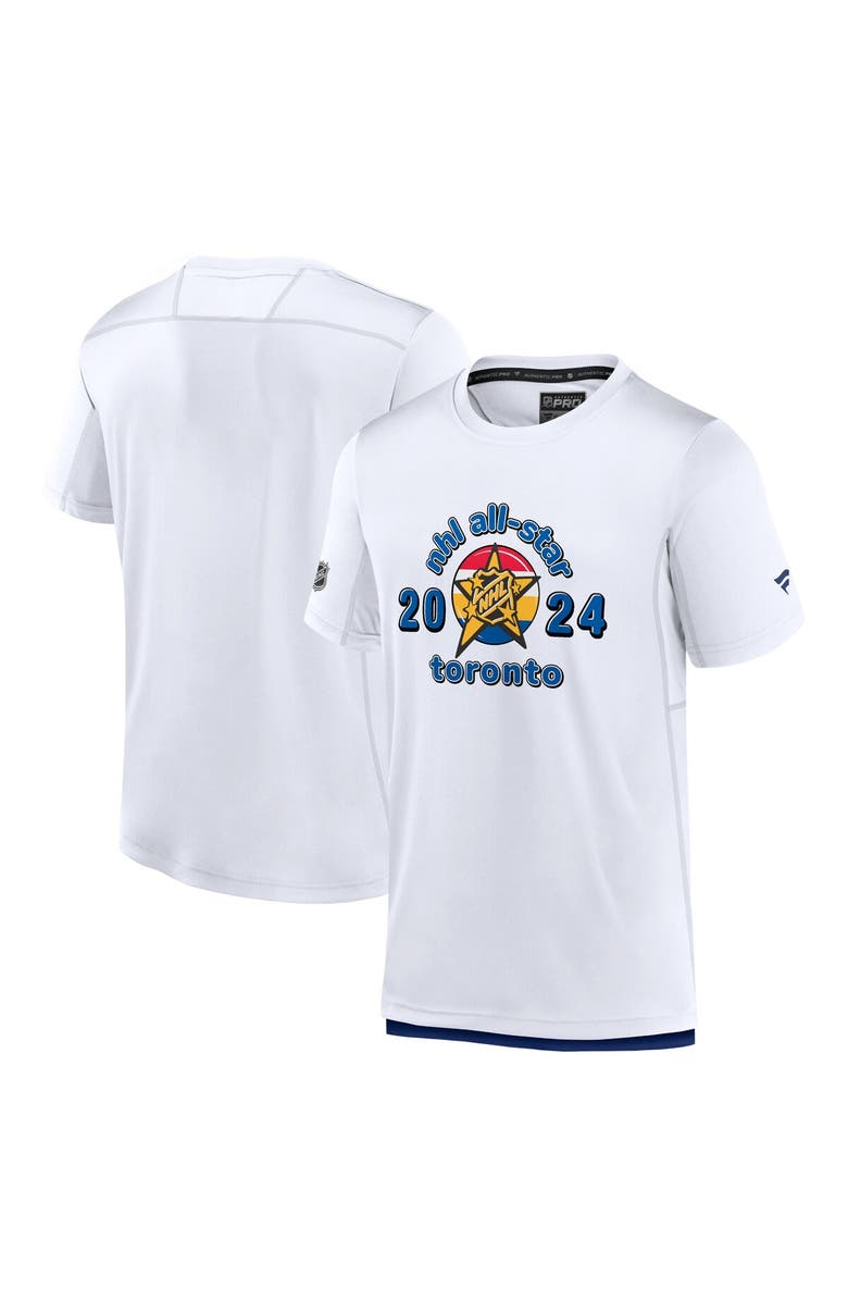 FANATICS Men's Fanatics Branded  White 2024 NHL All-Star Game Authentic Pro T-Shirt, Alternate, color, 