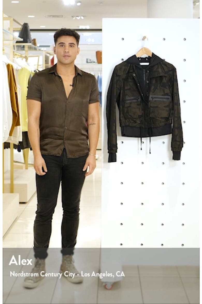 Skyfall Hooded Aviator Jacket video