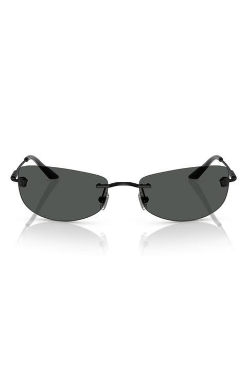 60mm Rectangular Sunglasses