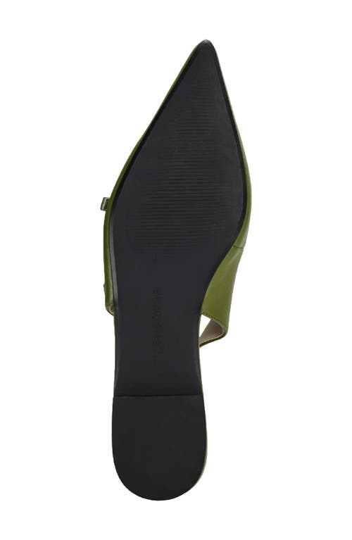 Yosi Samra Ava Slingback Pointed Toe Flat In Green