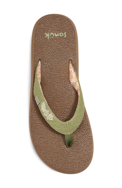 Sanuk Yoga Paradise Ii Flip Flop In Multi