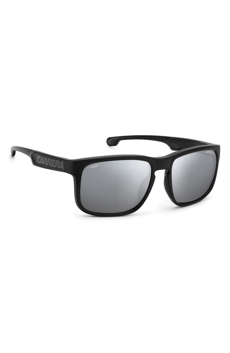 Carrera Eyewear x Ducati 57mm Mirrored Rectangular Sunglasses, Alternate, color, 