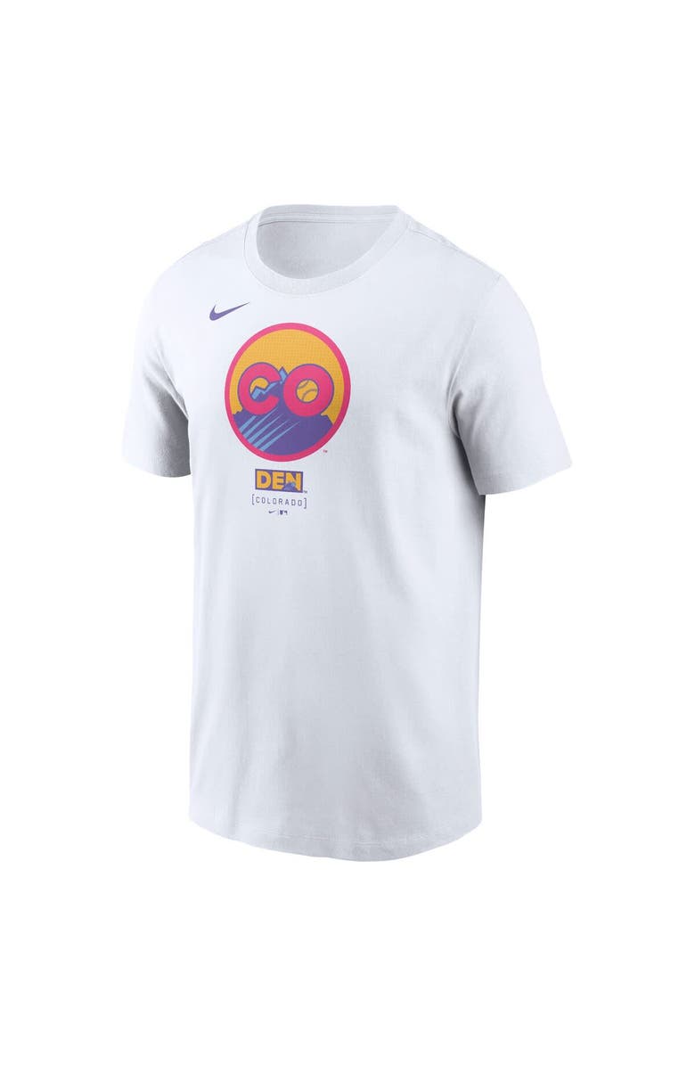 Nike Men's Nike  White Colorado Rockies 2025 City Connect Logo T-Shirt, Alternate, color, White