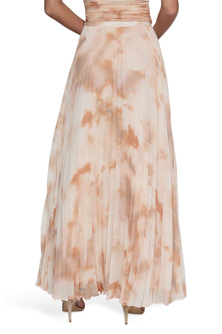 Torin Pleated Maxi Skirt, Alternate, color, FRAPPE MULTI TIE DYE