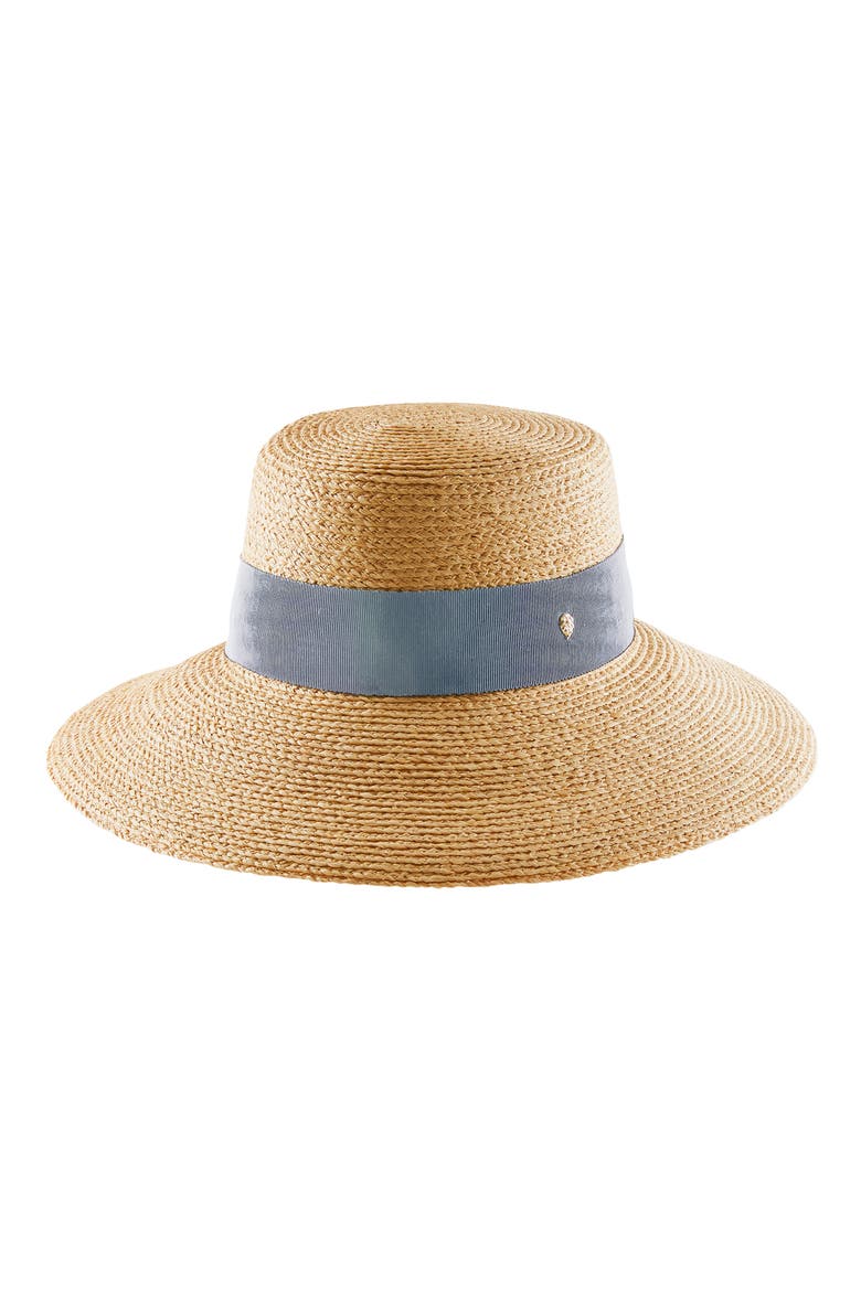 Makeda Angled Brim Raffia Hat, Main, color, NATURAL/ COASTAL