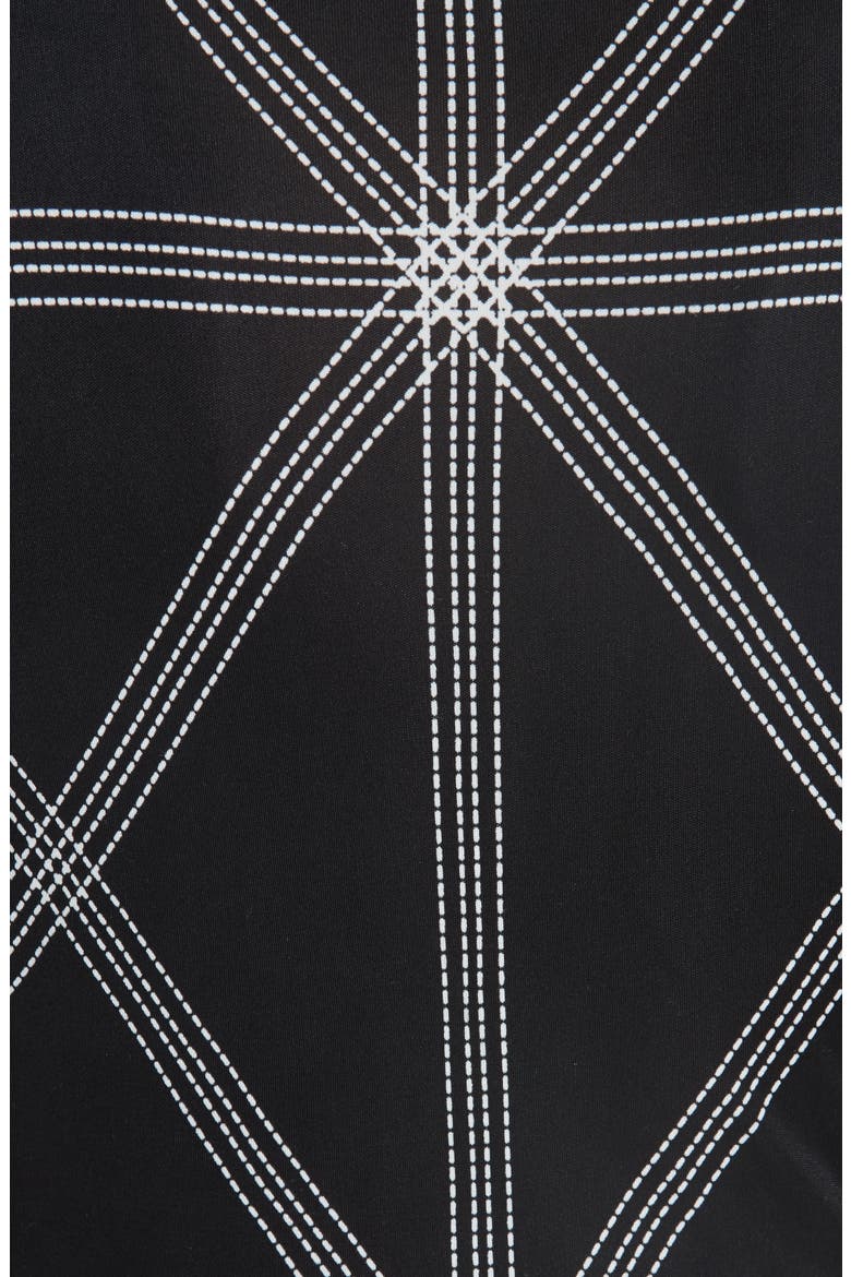 Anja Midi Dress, Alternate, color, BLACK DIAMOND STITCH