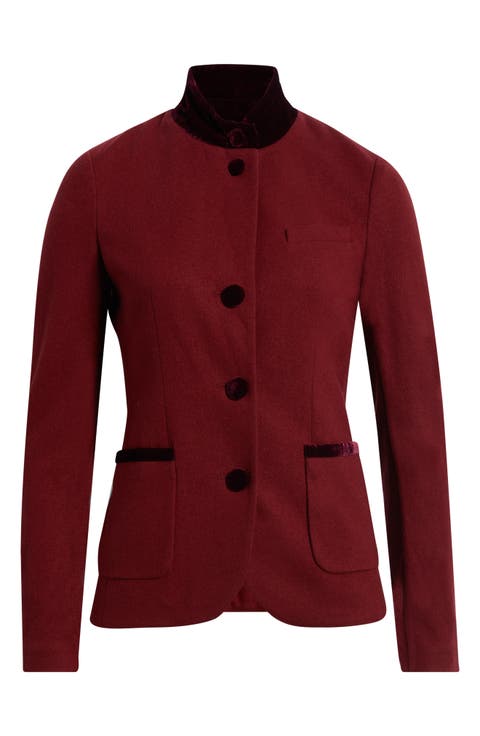Slade Embellished Wool Blazer