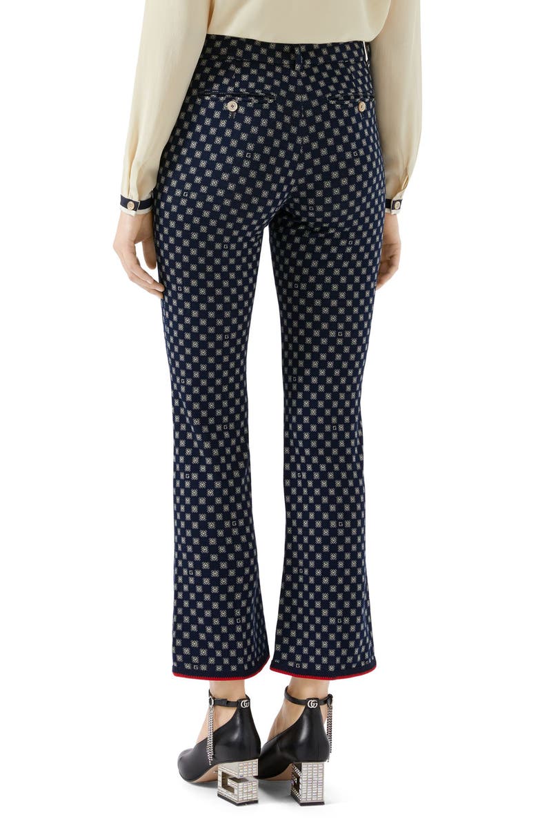 Gucci G-Frames Jersey Bootcut Pants, Alternate, color, 