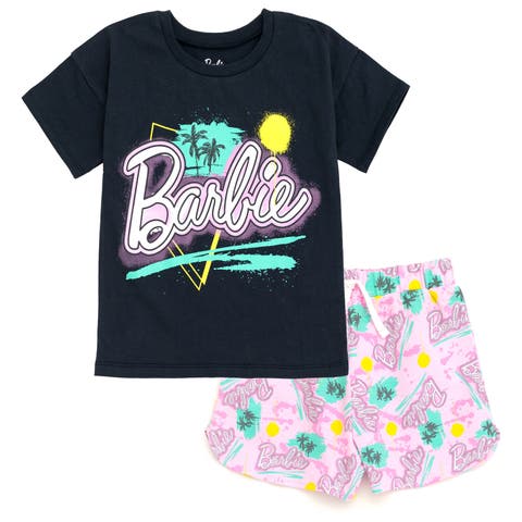 T-Shirt & French Terry Shorts Set (Toddler, Little Kid & Big Kid)