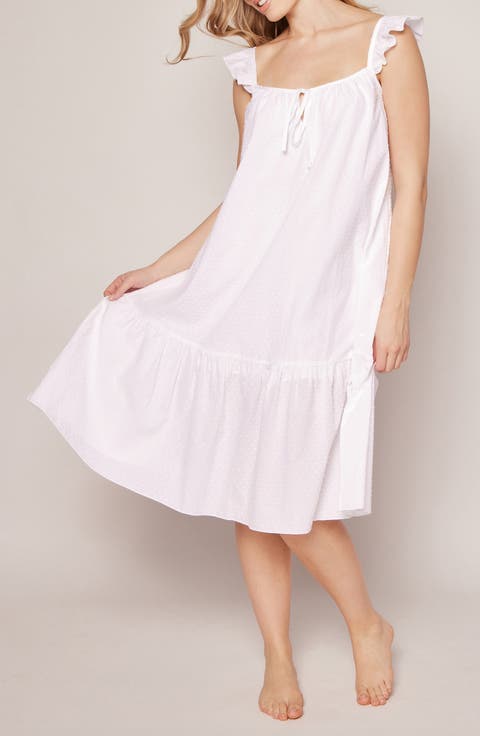 Celeste Swiss Dots Nightgown