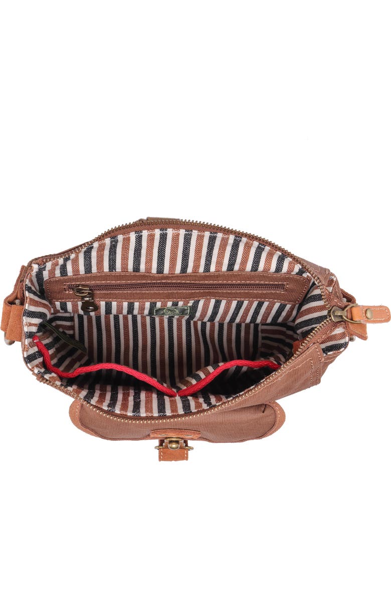 THE SAME DIRECTION Dolphin Studded Crossbody Bag, Alternate, color, Coffee