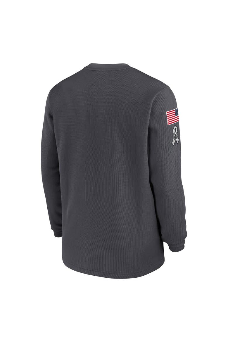 Men's Nike Anthracite Dallas Cowboys 2024 Salute To Service Long Sleeve T-Shirt, Alternate, color, Anthracite