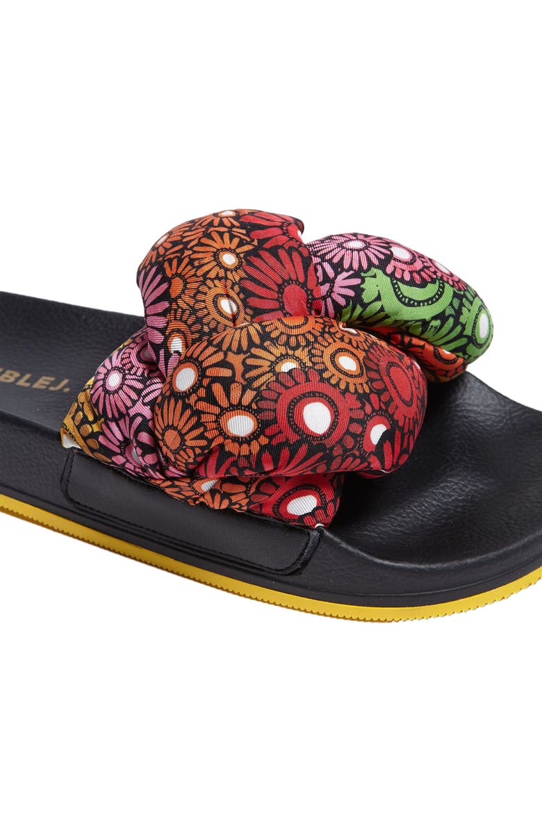 La DoubleJ Treccia Slides Pride Daisy Multicolor, Alternate, color, Pride Daisy Multicolor