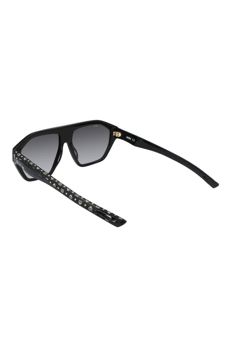 57mm Sport Navigator Sunglasses, Alternate, color, BLACK/ BLACK VISETOS