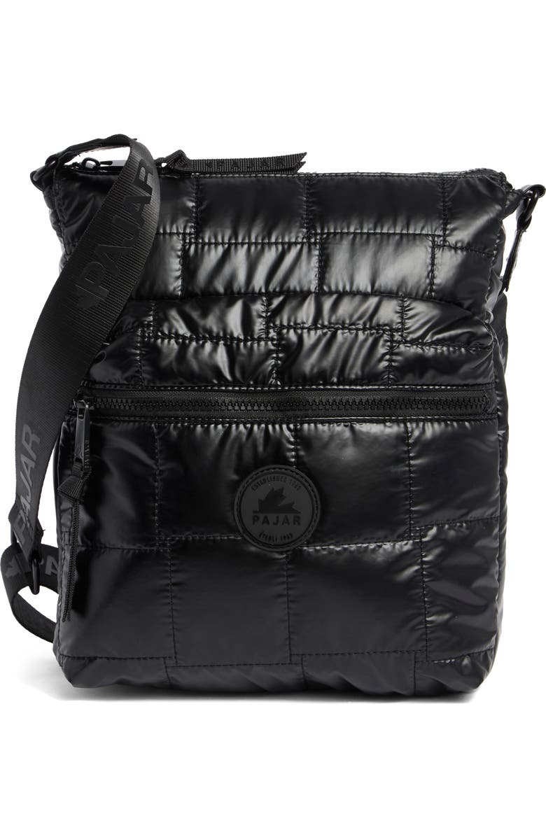 Pajar Quilted Nylon Crossbody Bag, Main, color,