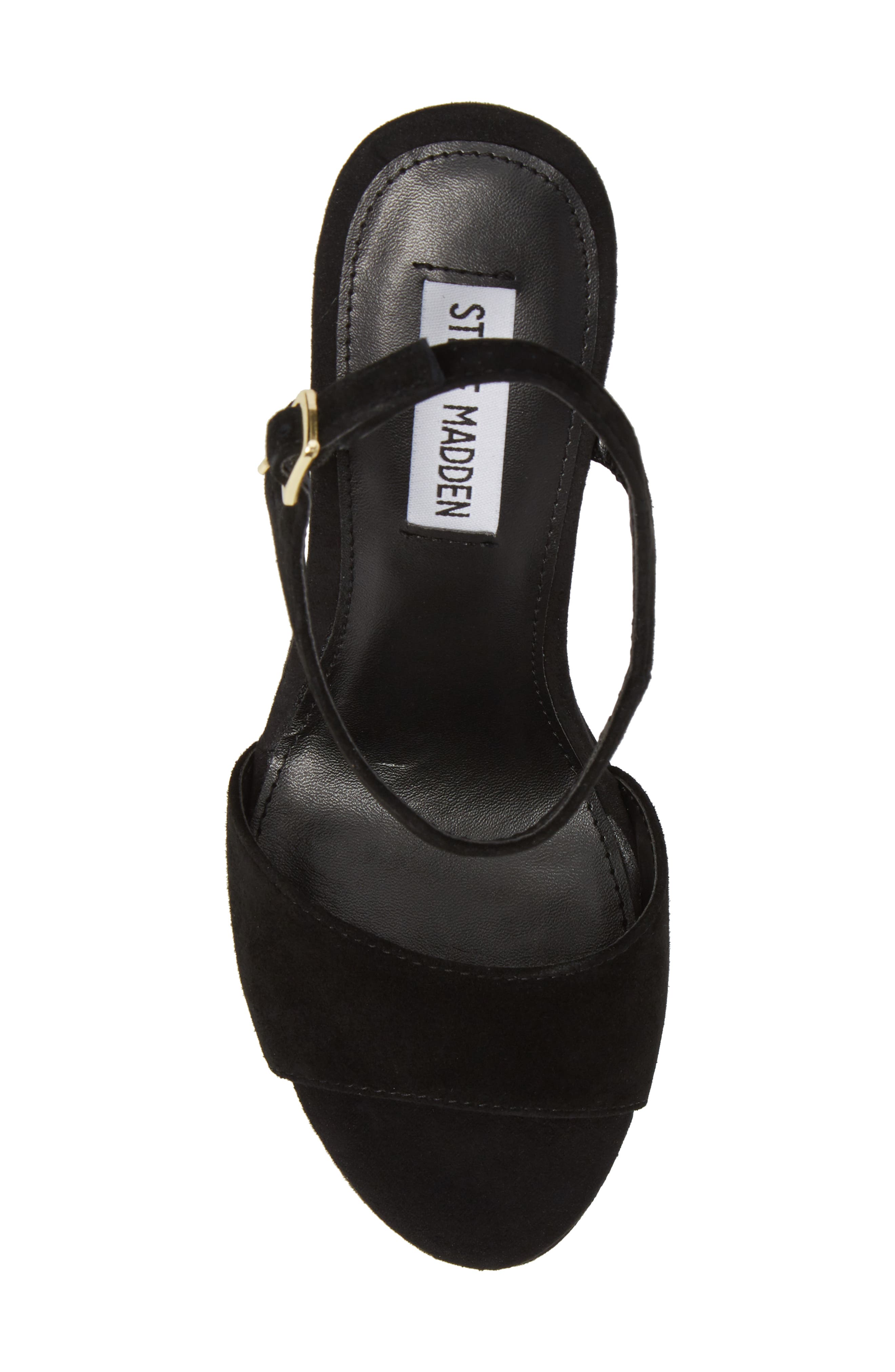 Truce Wedge Sandal, Alternate, color, BLACK SUEDE