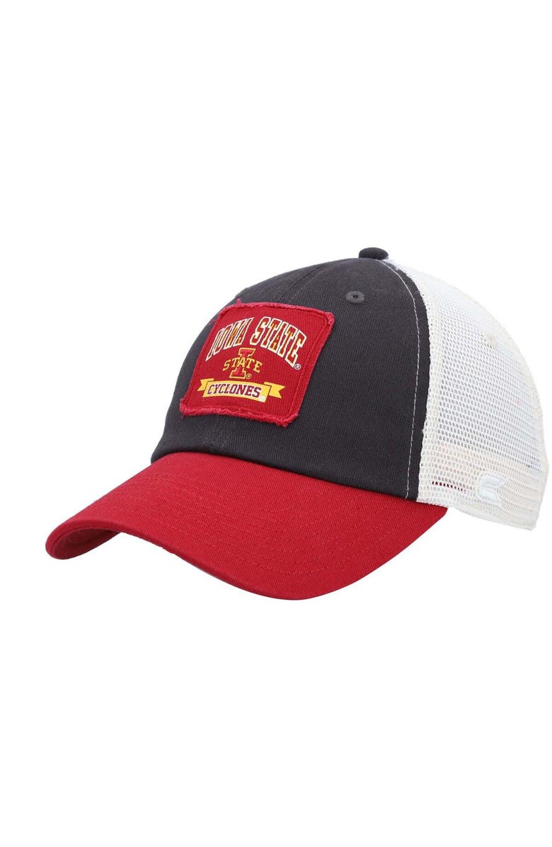 COLOSSEUM Men's Colosseum  Charcoal Iowa State Cyclones Objection Snapback Hat, Main, color, 