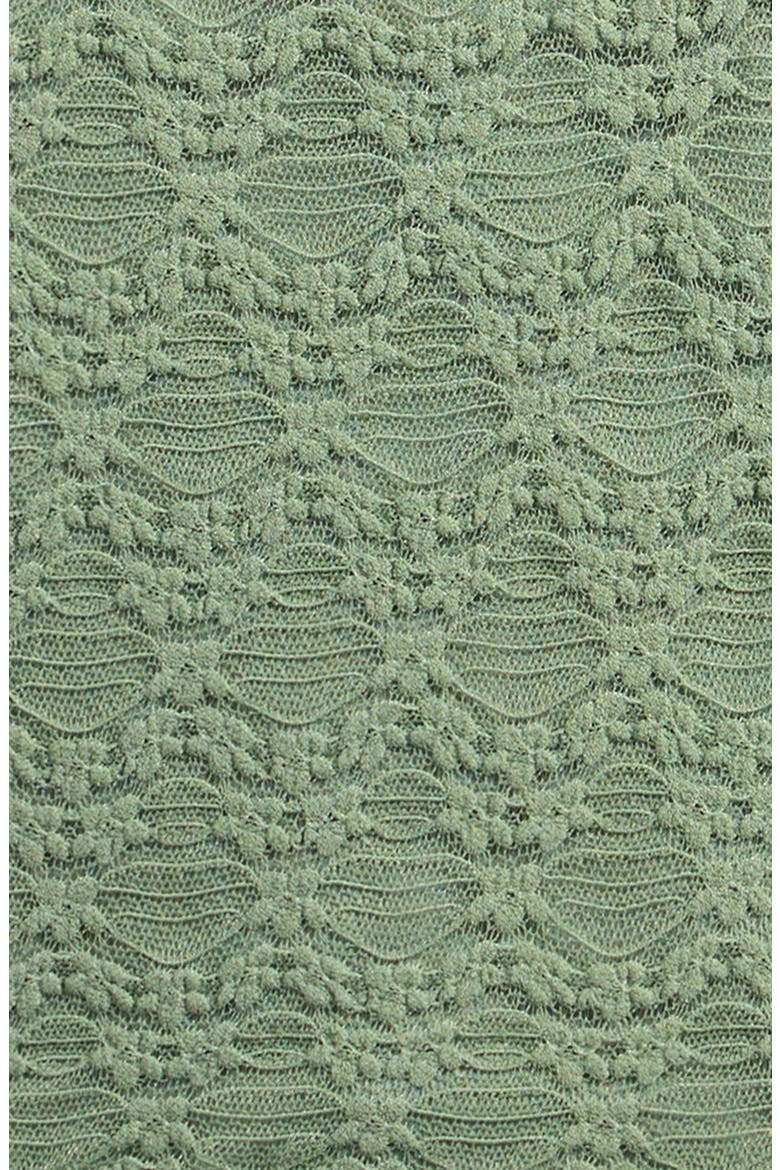 Kids' Ruffle Hem Lace Polo, Alternate, color, HEDGE GREEN