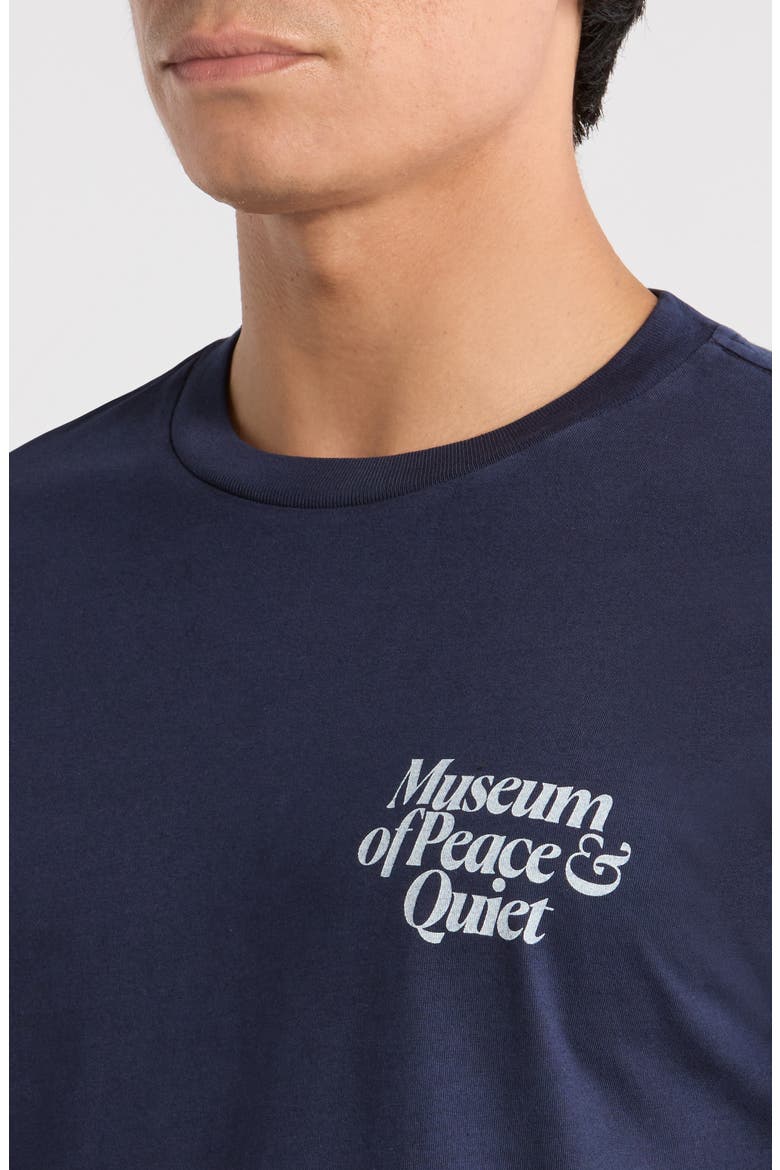 Mid Century Graphic Cotton T-Shirt, Alternate, color, NAVY