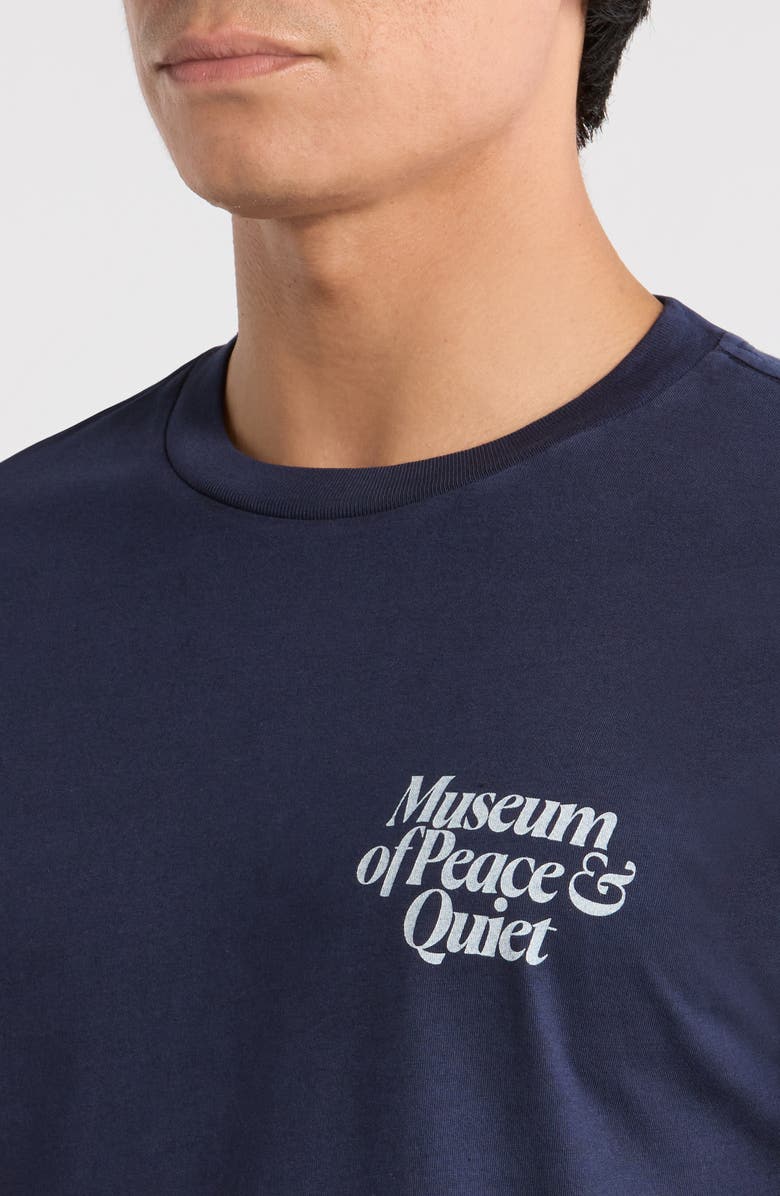 Museum of Peace & Quiet Mid Century Graphic Cotton T-Shirt, Alternate, color, Navy