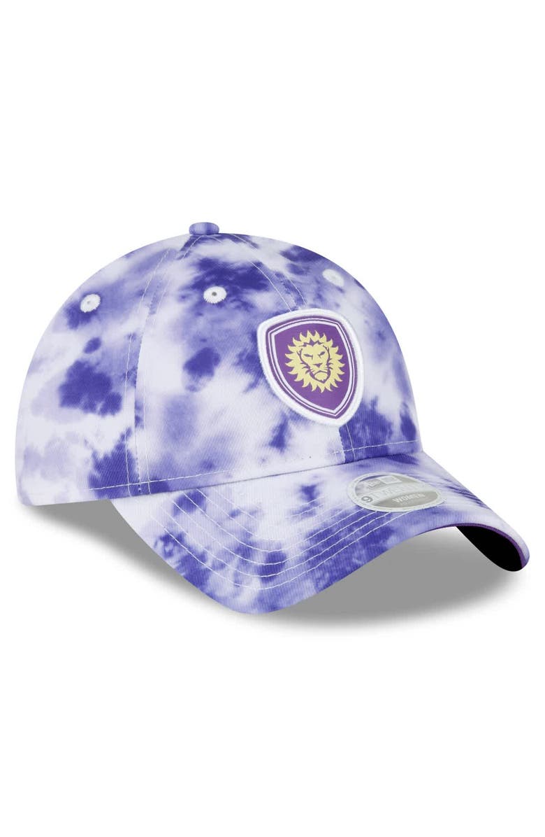 New Era Women's New Era Purple Orlando City SC Tie-Dye 9TWENTY Adjustable Hat, Alternate, color,