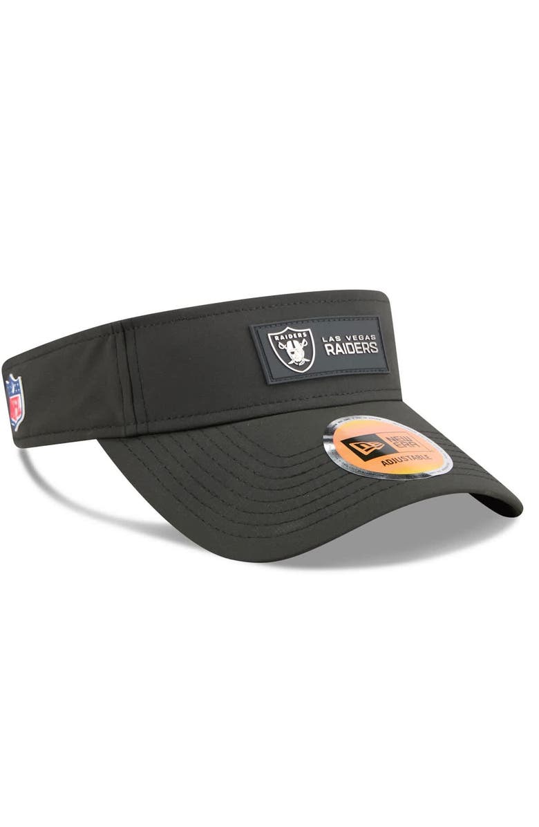 New Era Men's New Era Black Las Vegas Raiders 2025 Sideline Visor, Alternate, color, Black