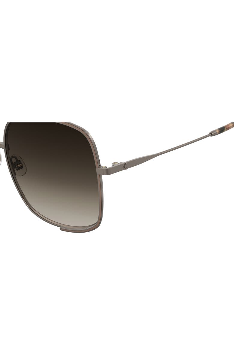 Kate Spade New York isla 59mm gradient square sunglasses, Alternate, color, Brown/ Brown
