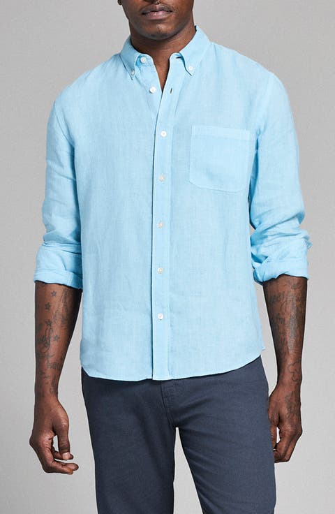 Tuscumbia Linen Button-Down Shirt