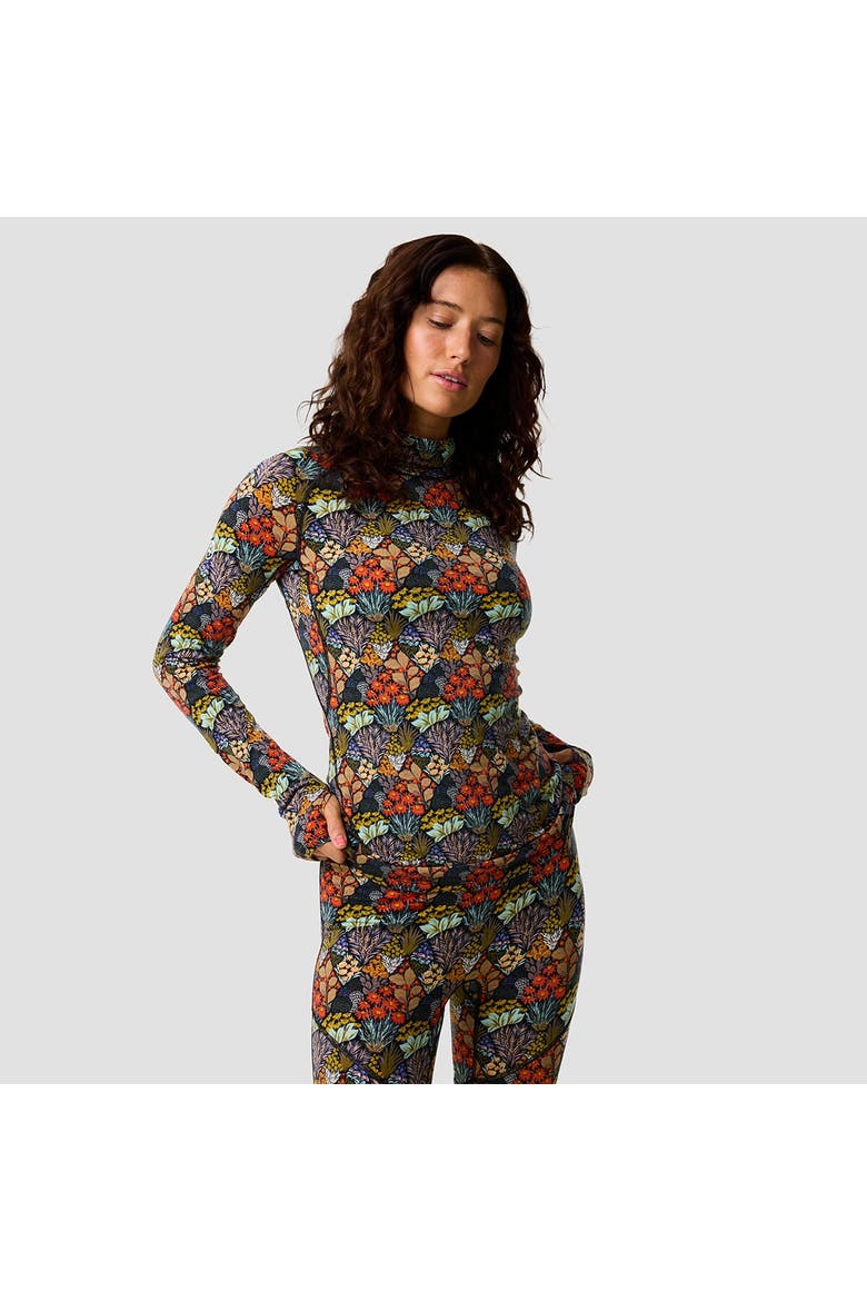 Bga Cedars Rws Merino Lt-wt Baselayer Balaclava Top-women's, Main, color, Superbloom Print