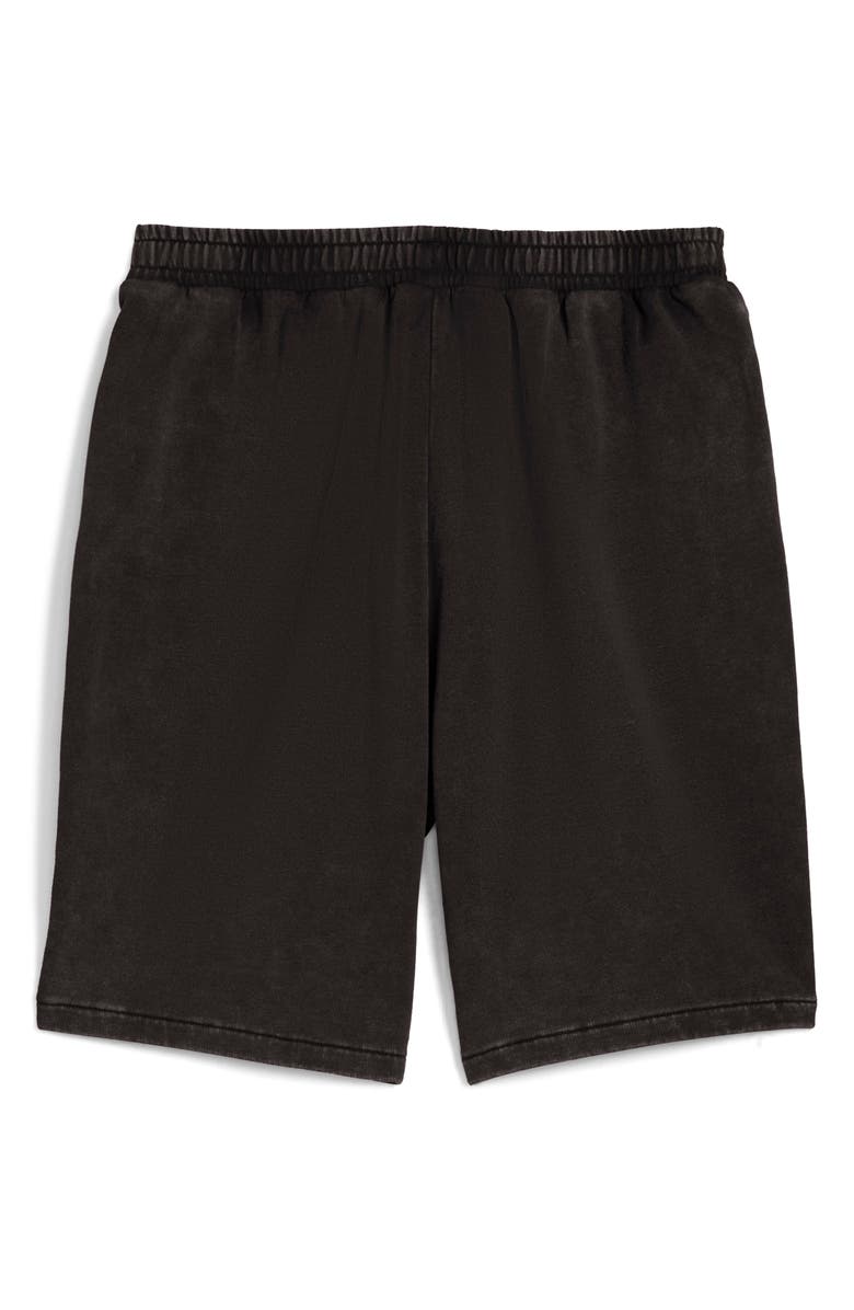 PUMA Scuderia Ferrari Sportswear Logo Cotton Sweat Shorts, Alternate, color, Puma Black