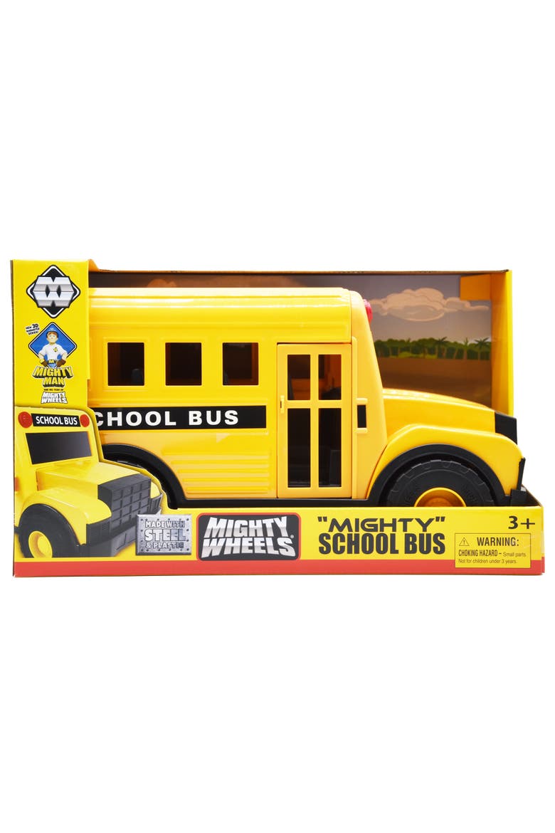 16" Mighty School Bus Yellow, Main, color, Multicolored