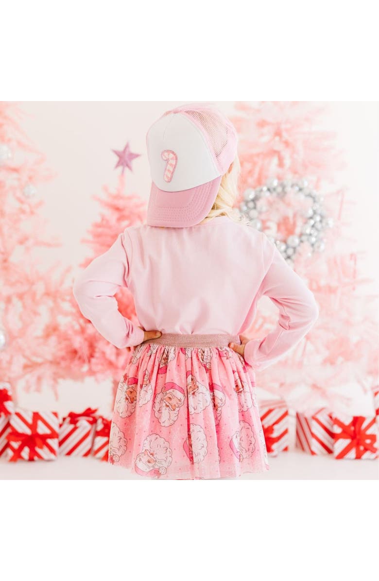 Sweet Wink Candy Cane Patch Christmas Trucker Hat, Alternate, color, 