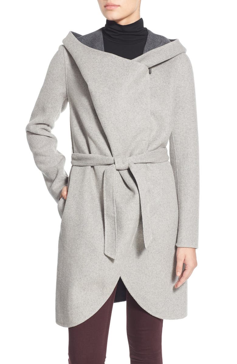 Soia & Kyo Reversible Double Face Hooded Wrap Jacket, Main, color, 